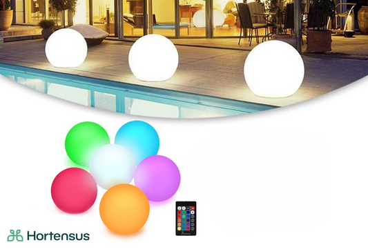 Ampoule Led Hortensus - Solaire - 240V - 20x20x20cm - Télécommande incluse