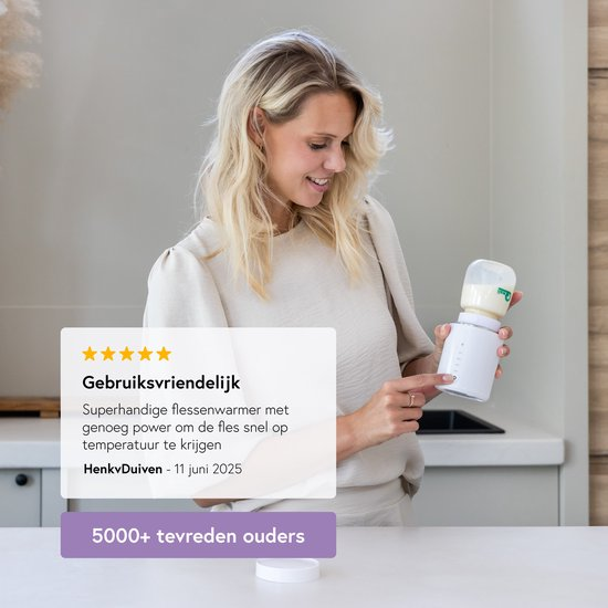 Qwali - Chauffe-biberon portable - Chauffage homogène - Chauffe-biberon pour bébé