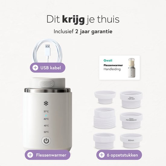 Qwali - Chauffe-biberon portable - Chauffage homogène - Chauffe-biberon pour bébé