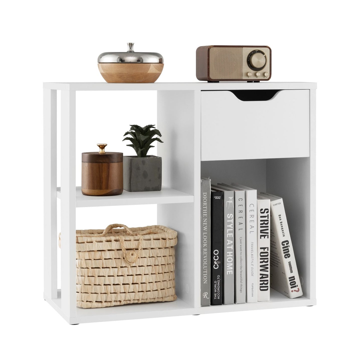 Meuble de rangement Coast - Carré - Ouvert - 60 x 30 x 58 cm - Blanc