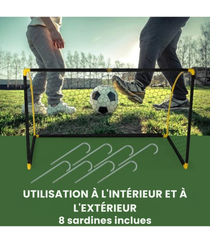 But de football pliable - Umbro - pour enfants/adultes - 180 x 91 x 120 CM - Noir/Jaune