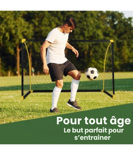 But de football pliable - Umbro - pour enfants/adultes - 180 x 91 x 120 CM - Noir/Jaune