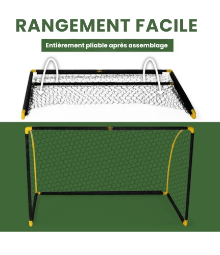 But de football pliable - Umbro - pour enfants/adultes - 180 x 91 x 120 CM - Noir/Jaune