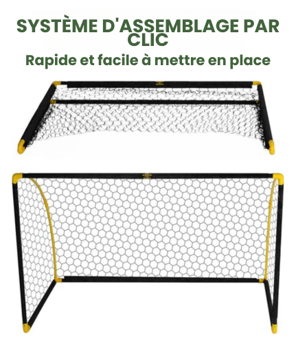 But de football pliable - Umbro - pour enfants/adultes - 180 x 91 x 120 CM - Noir/Jaune