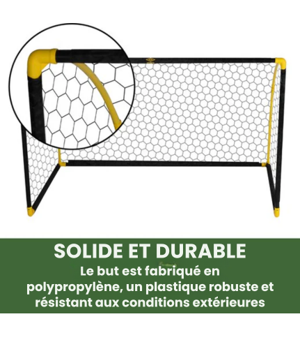 But de football pliable - Umbro - pour enfants/adultes - 180 x 91 x 120 CM - Noir/Jaune