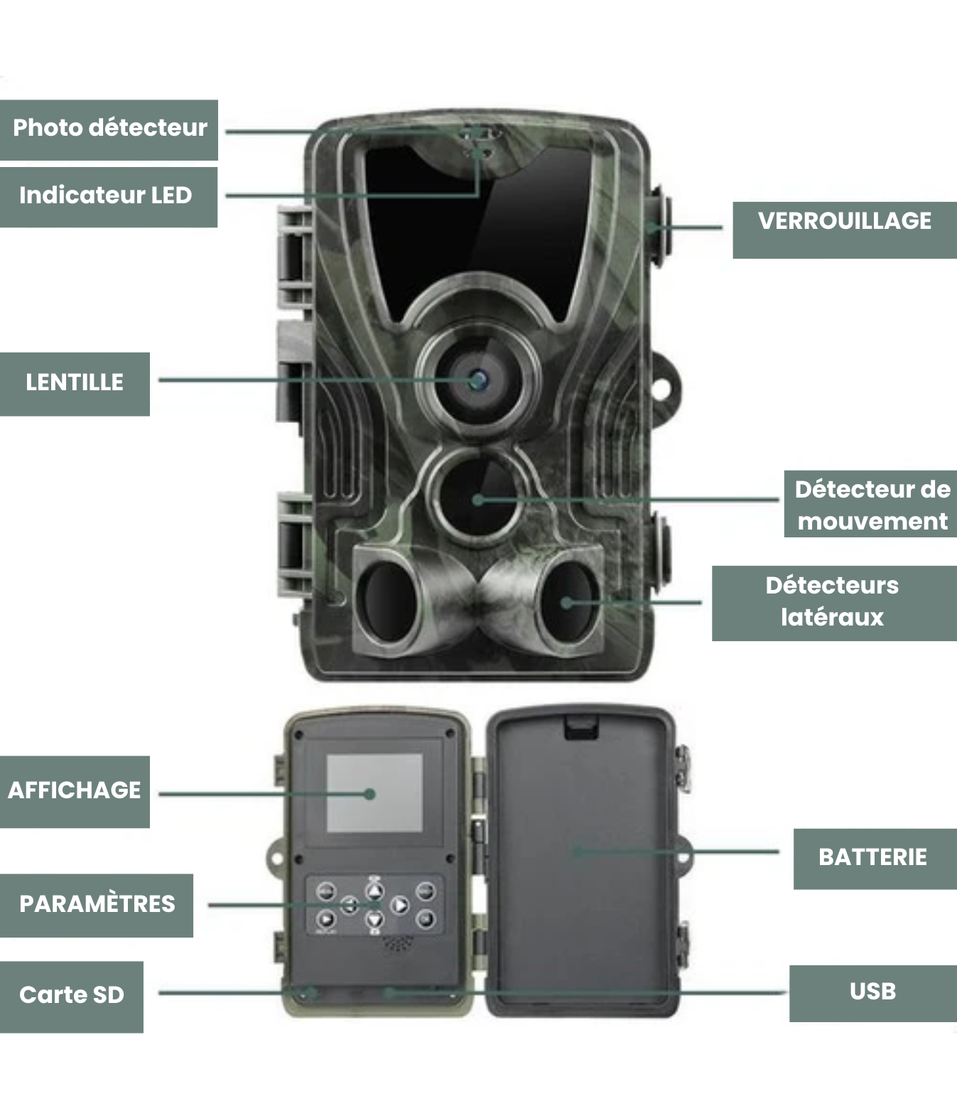 Strex - Wildlife Camera - avec vision nocturne - 36MP 4K ULTRA HD - Waterproof - Incl. 32 GB SD - Wildlife Camera