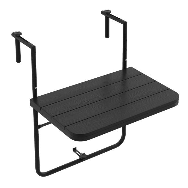 Coast Table de balcon - Pliable - 60 x 40 cm - Anthracite