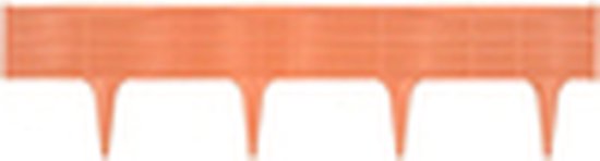 Treillis décoratif L390cm H18.6cm/5 pcs plastique/brun