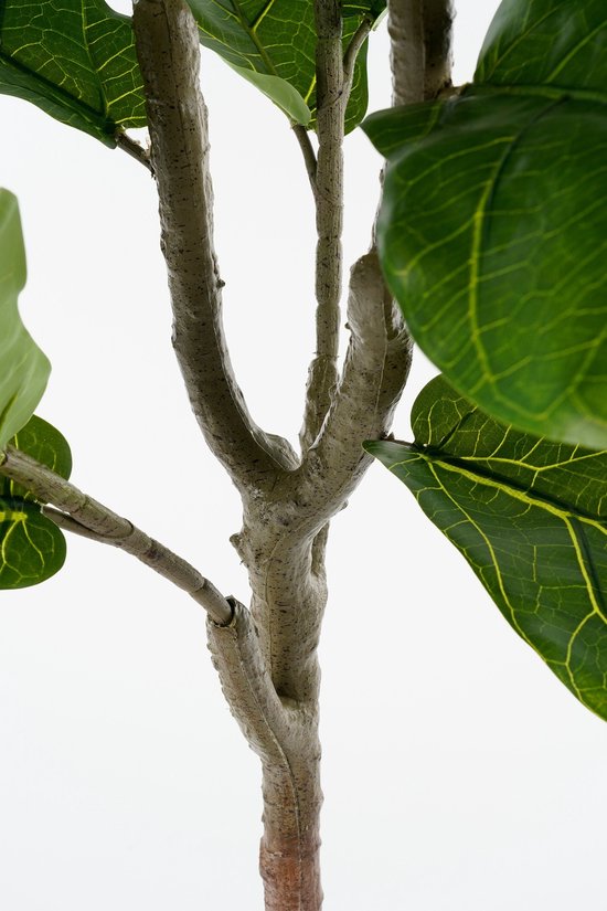Mica Decorations Plante Artificielle Ficus Lyrata en Pot - H150 x Ø50 cm - Vert