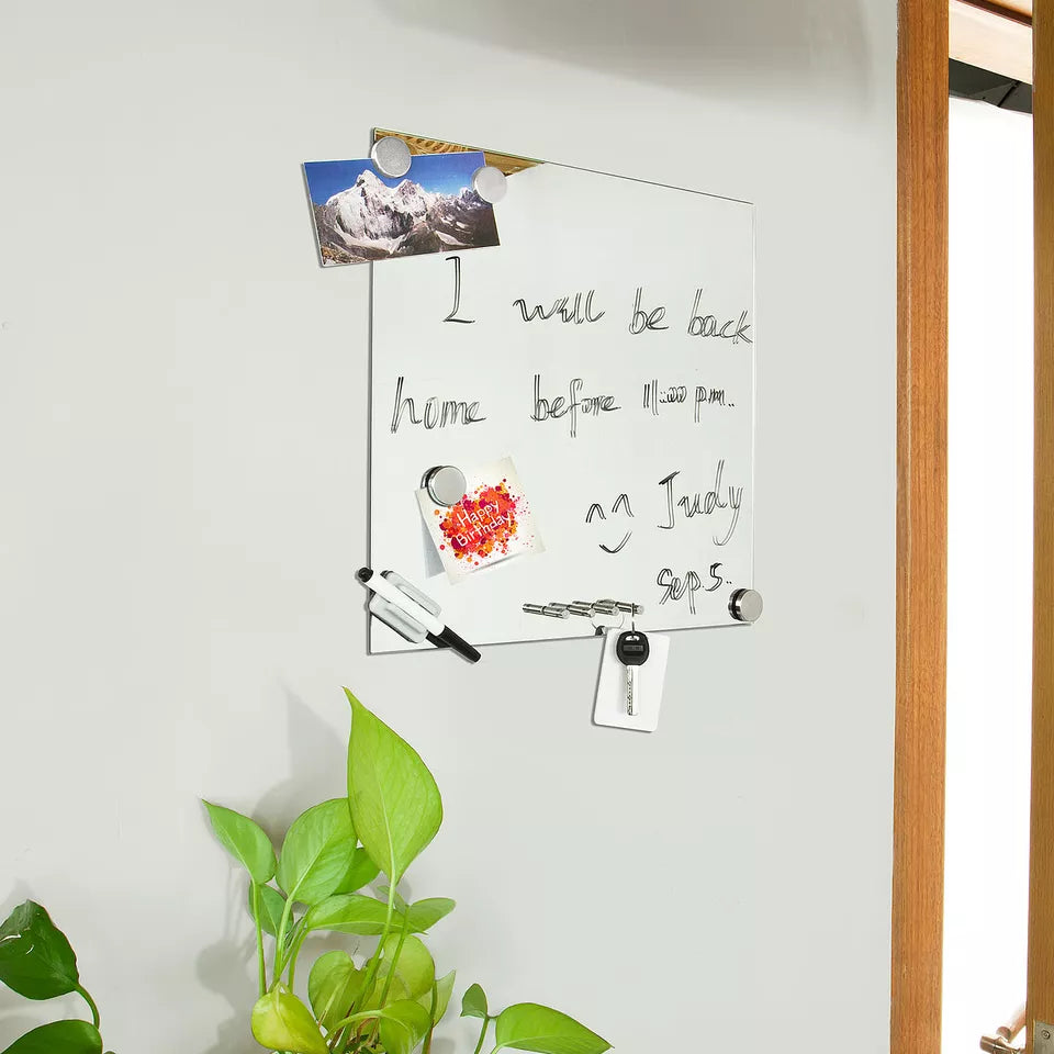 SoBuy Tableau magnétique FRG46 - Magnétique - 40 x 40 cm - Blanc