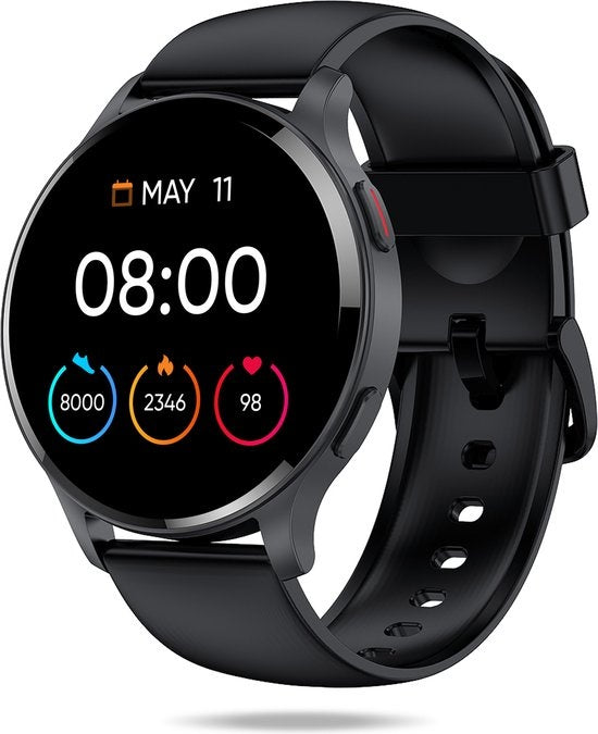 Montre de sport - Fitage - Smartwatch - Montre podomètre - Traqueur d'activité - GPS - Noir