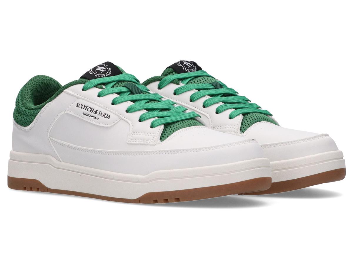 Baskets Scotch & Soda Crout - Blanc-Vert - taille 44