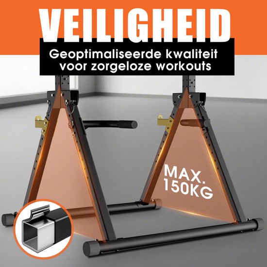 DH FitLife Foldable Power Tower Dip Station | Barre de traction autoportante jusqu'à 150 kg avec barres de traction et supports d'haltères | Power station Power tower | Station de fitness