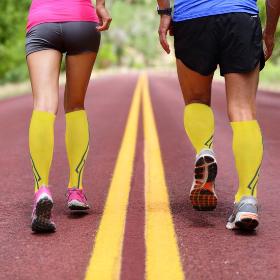 Sport+ Compression Socks 3 Pair Running Socks - Size 41-46 L/XL - Support Socks Women and Men - Hiking Socks - Sports Socks - Nordic Walking Socks