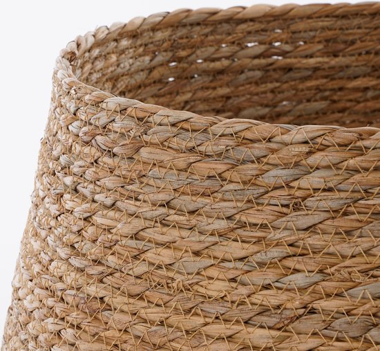 Mica Decorations Jupe pour sapin de Noël - H 26 x Ø 50 cm - Jonc de mer - Or