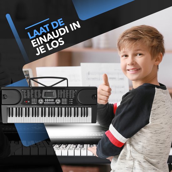 Finesse Keyboard Piano - Stand & Accessories - 61 touches - Digital Piano - Electric Piano - Child