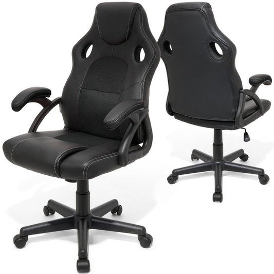 Chaise de jeu - LifeGoods - Réglable - Cuir synthétique - Noir