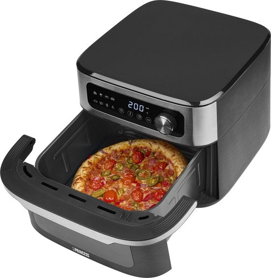 Friteuse à air chaud Princess - MaxiCrisp Digital Airfryer 10 L - 182262 - 1 700 W - 8 programmes de cuisson - Sans PFAS - Adaptée à la pizza - Très grande capacité