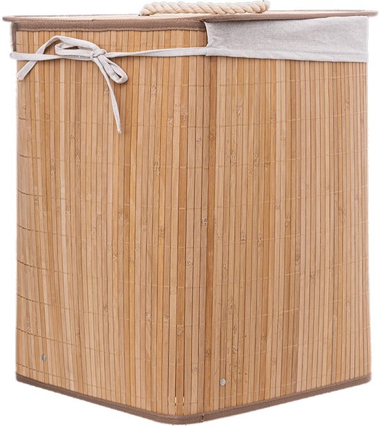 Panier à linge d'angle en bambou 48 litres - Laundry Basket Corner