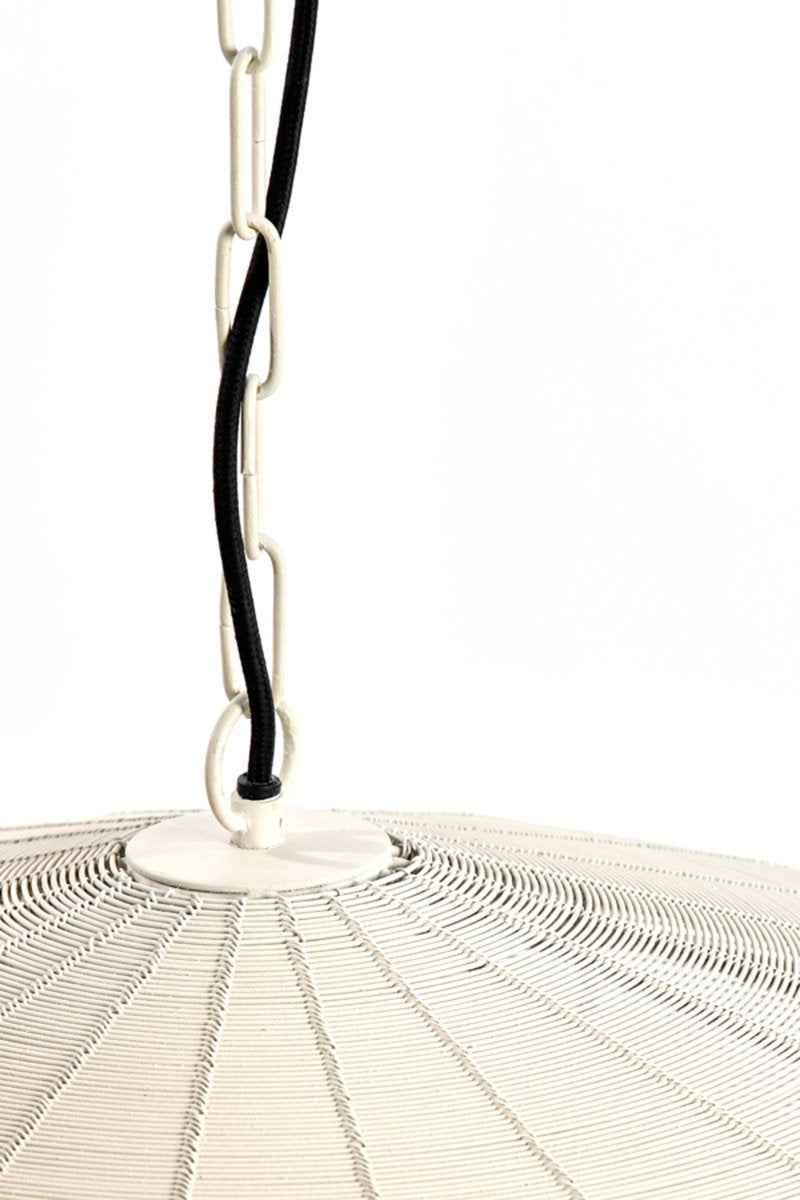 Light & Living Lampe suspendue Bahoto 60cm - Crème mate - Ø60 x H23 cm
