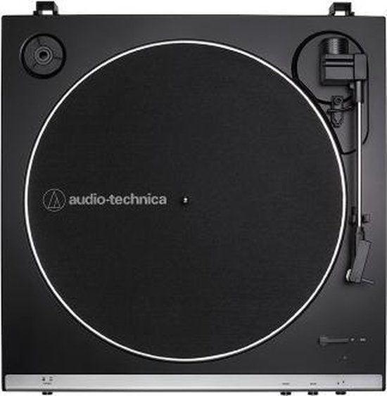 Platine vinyle à entraînement par courroie Audio-Technica AT-LP60XUSB, gris métallisé