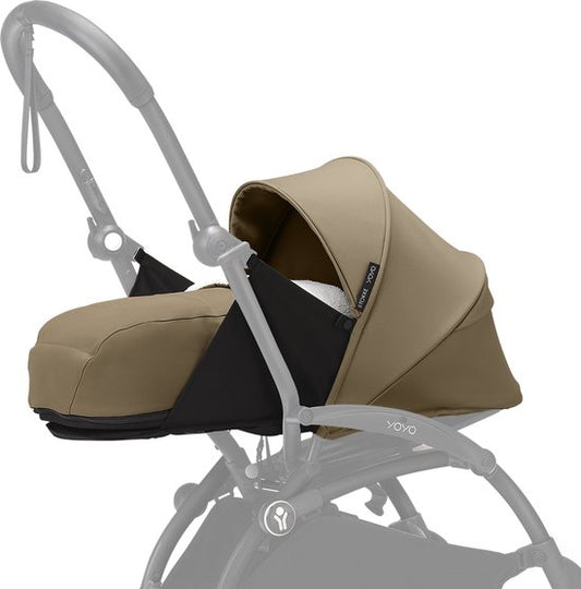 Stokke YOYO 0+ Newborn Pack, Toffee - Comprend un matelas, un pare-soleil extensible et un harnais à cinq points - Nécessite un châssis YOYO (vendu séparément)