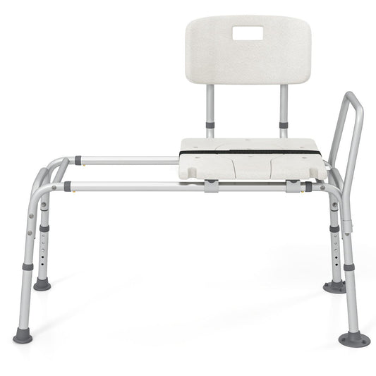 Coast Bathtub Bench 105x49x85-95 cm - White - Siège extra large, réglable en hauteur, avec ceinture de sécurité