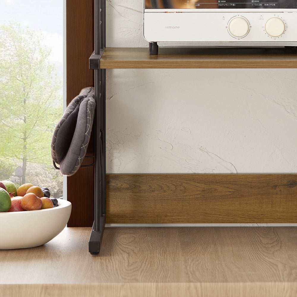 SoBuy Armoire à micro-ondes - 2 couches - 60 x 36 x 72 cm - Capacité de charge de 40 kg