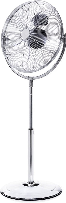 Ventilateur sur pied XL 45 cm - Boîtier métallique - Débit d'air puissant - 3 vitesses - Oscillant - Tristar VE-5975