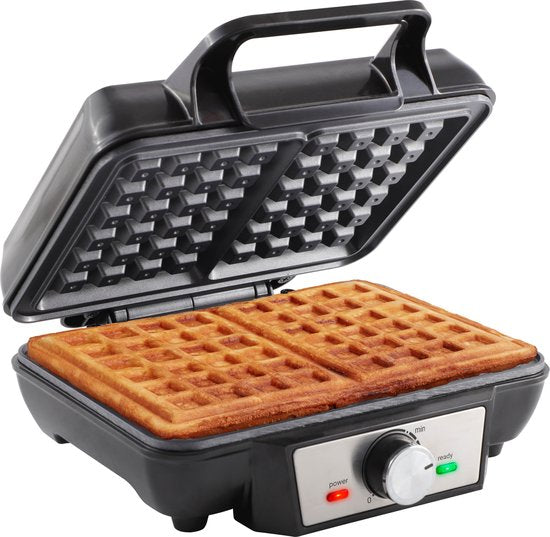 Tomado TWM2301S - Gaufrier - Gaufrier - 2 gaufres - 23 x 17 cm - sans PFAS - acier inoxydable