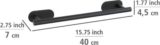 Porte-serviettes Wenko Turbo-Loc® Orea Noir