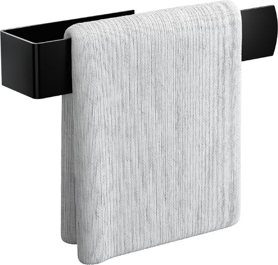 Noswo Porte-serviettes - Rangement évier - Comptoir & Cuisine - acier inoxydable - Noir