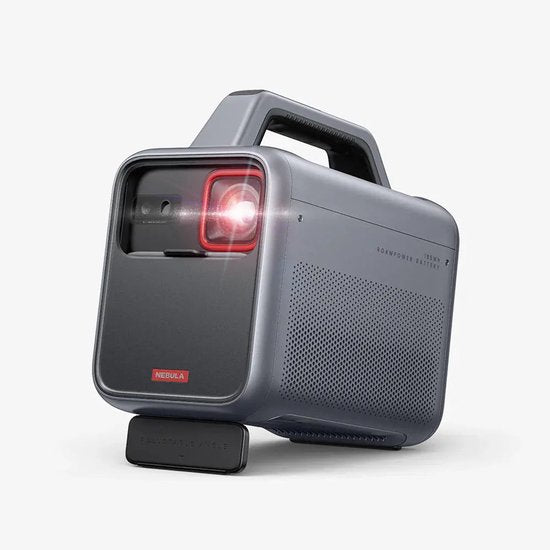 Projecteur d'extérieur Nebula Mars 3 Noir - Résolution 1920 x 1080 - 1 000 lumens ANSI - Batterie de 185 Wh - Résistant à l'eau (IPX3) - Jusqu'à 15 heures d'autonomie - Réglage de l'image par IA