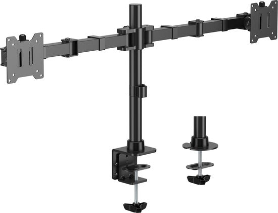 DMV Gaming - Bras pour moniteur - Bras pour moniteur robuste - max 20kg - max 49 pouces - 2 moniteurs