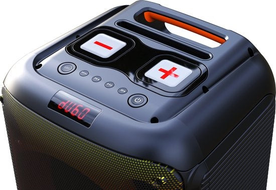 Denver Bluetooth Speaker Party Box - Disco Lights - Incl. Remote Control - Microphone Connection - BPS250 - Black