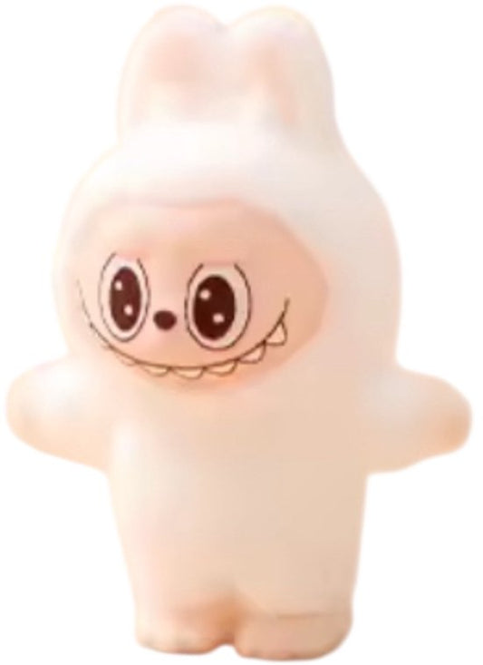 Figurine Kawaii Monster - Style macaron - 4,5 cm - Debout - Blanche - Figurine en PVC - Cadeau surprise - Décoration et jouets pour enfants