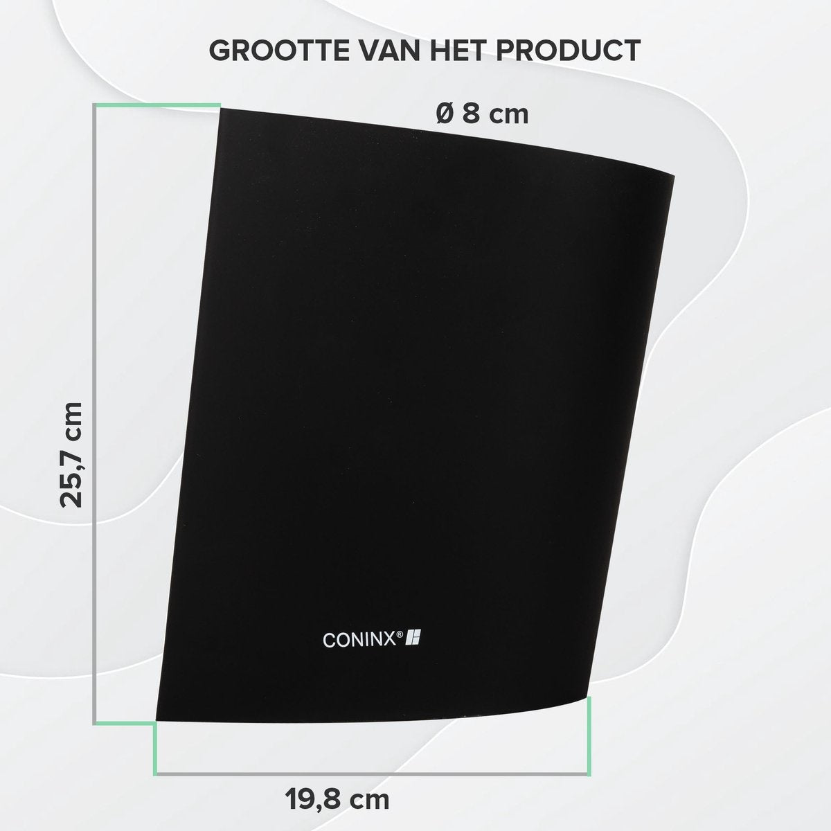 Coninx Viro Knife Block - Porte-couteaux Universel - A l'exclusion des couteaux - Plastique - Noir