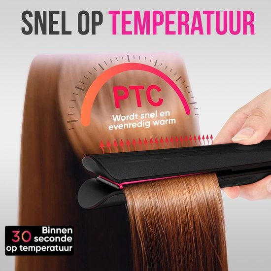 Strex Straightener - 2 in 1 - Straighten and Curl - Ceramic - 120℃/230℃ - Fer à friser