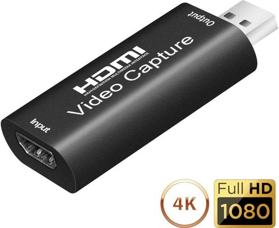 Clé de Capture HDMI vers USB - EarKings - Capture Vidéo Compatible PlayStation, Xbox, Nintendo, Windows, MAC