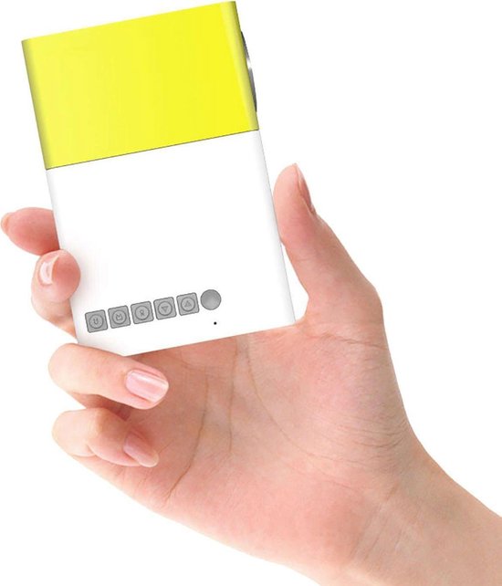 Mini Beamer - 320 x 240 - USB - HDMI - Blanc - Jaune - 50 lumens YG-300