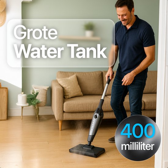 KRAFT Nettoyeur à vapeur - Nettoyeur de taches - Nettoyeur à vapeur portatif - 10 accessoires et 2 chiffons à vapeur