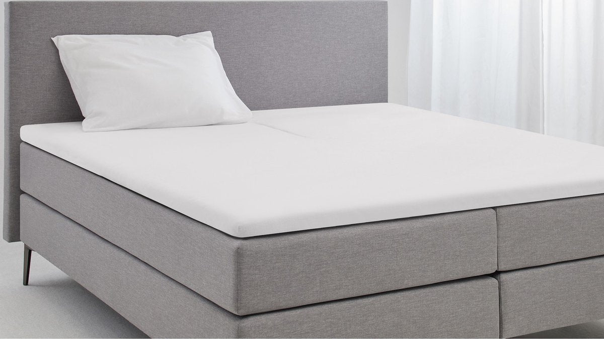 Beter Bed Select Molton Splittopper 180 x 200 cm - White - Protège-matelas pour matelas Splittop jusqu'à 10 cm
