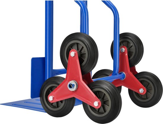 Chariot escalier - Juskys - Max. 100kg - bleu
