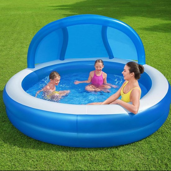 Bestway - Piscine - avec - auvent - Journées d'été - 241 x 140 - cm