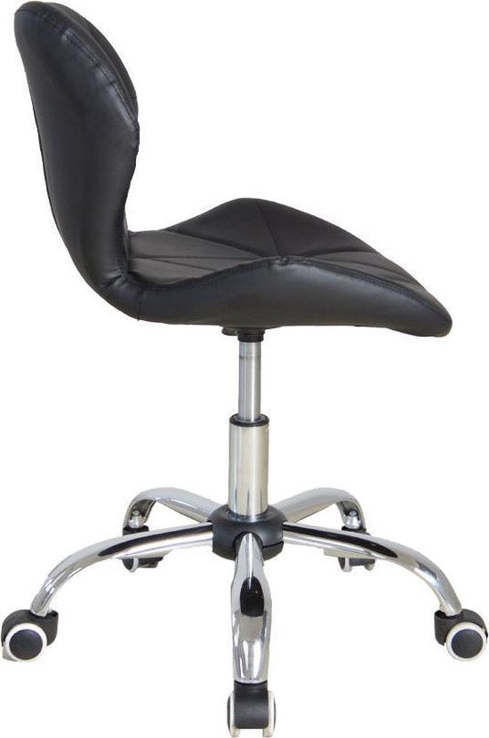 Chaise de bureau au design moderne - fauteuil de direction - hauteur réglable - noir