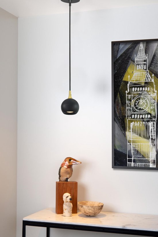 Lucide FAVORI - Suspension - Ø 9 cm - 1xGU10 - Noir