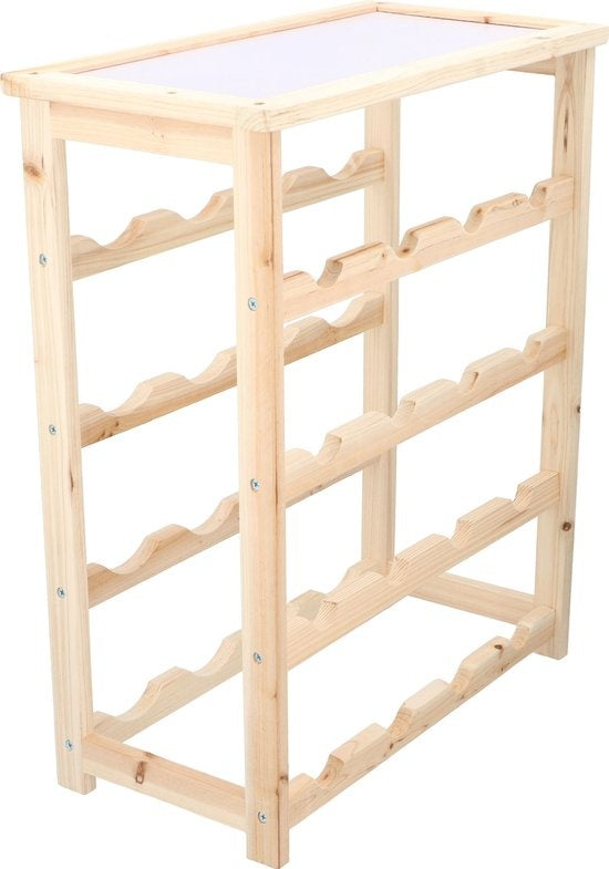 Porte-bouteilles - Hauteur 55 cm - Bois - 16 bouteilles