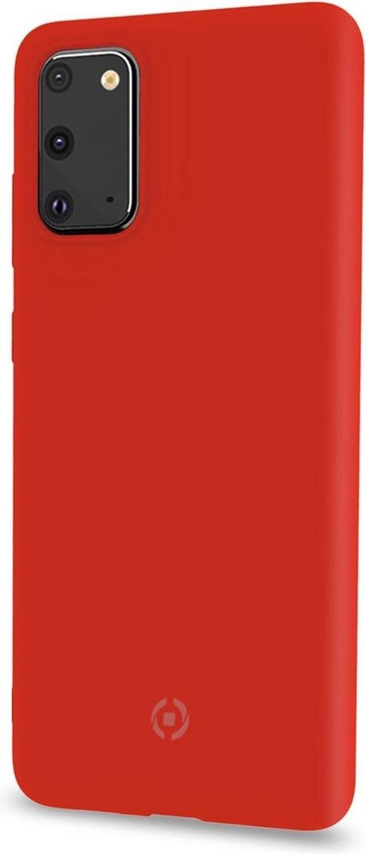 Etui Celly pour Samsung Galaxy S20 - Coque arrière en silicone - Rouge