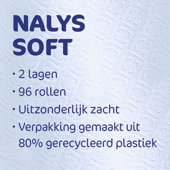 Papier hygiénique Nalys Soft White - 2 couches - 96 rouleaux