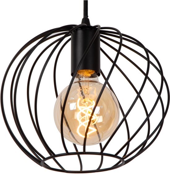 Lucide DANZA - Suspension - Ø 50 cm - 3xE27 - Noir